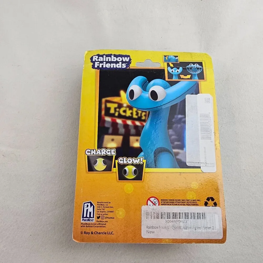 Rainbow Friends Cyan Figure Series 2 PhatMojo Glow in the Dark Sealed Roblox Toy
